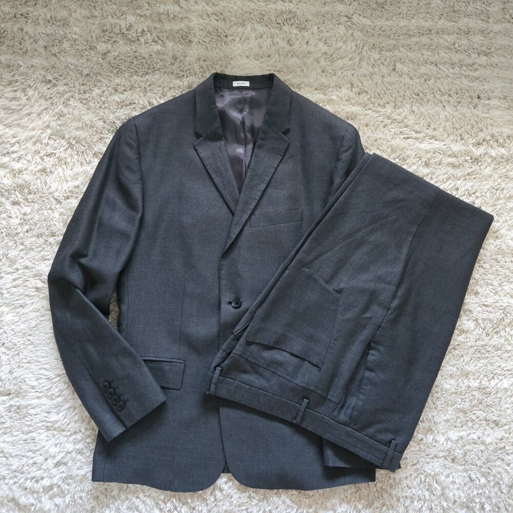 Calvin Klein Charcoal Gray Mens Suit S Regular Jacket 33x30 Pants Formal Event
